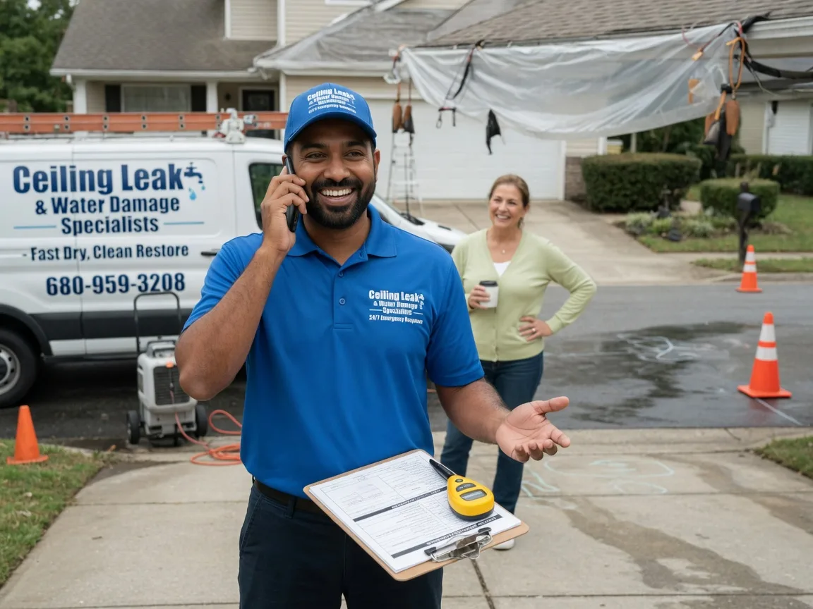 Ceiling Leak Cleanup Mount Zion, WV FAQs